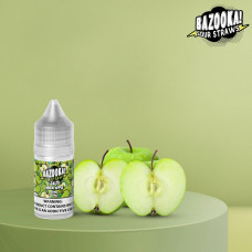 Bazooka Green Apple Sour Straws Salt 30ml