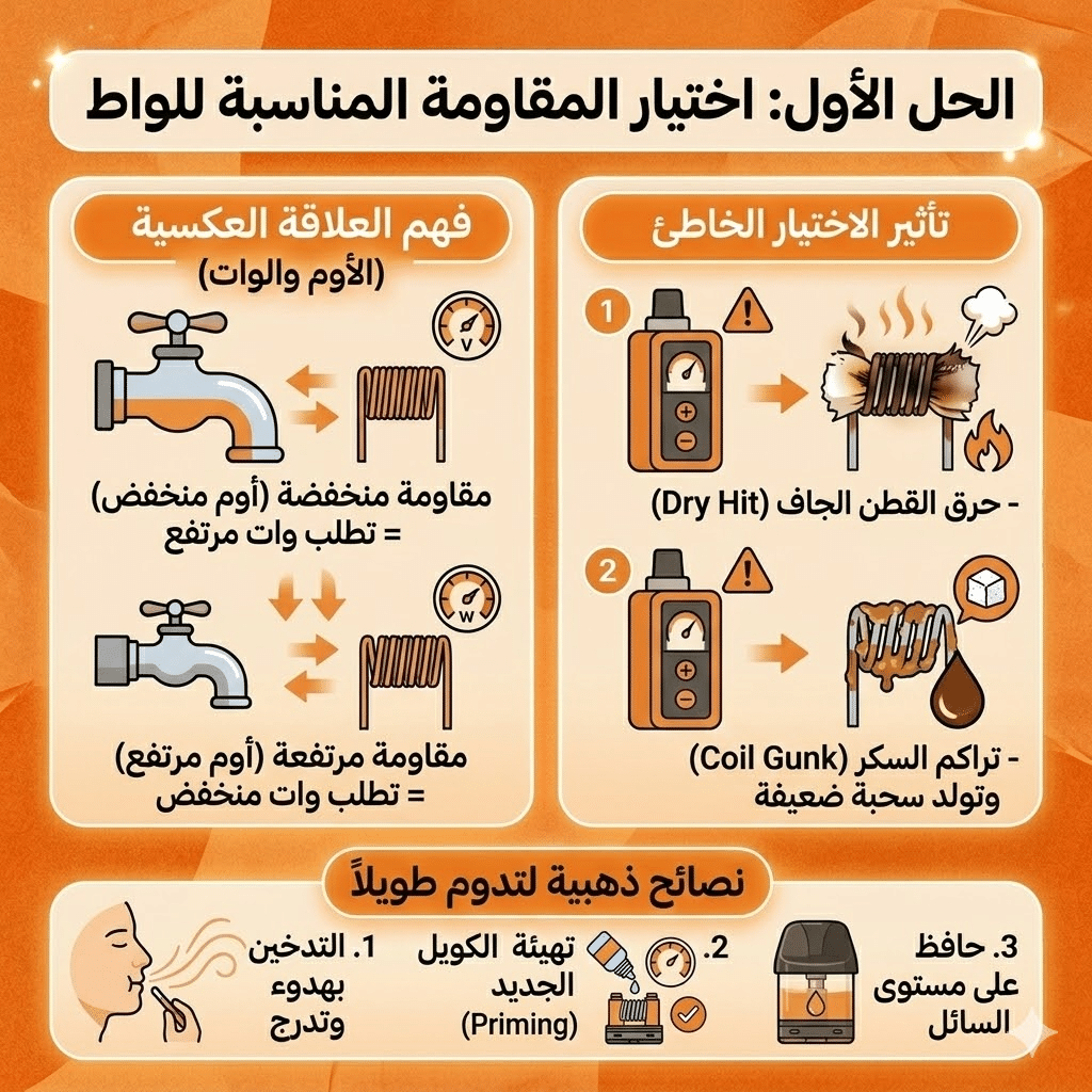 الحل الأول: اختيار المقاومة المناسبة للواط 