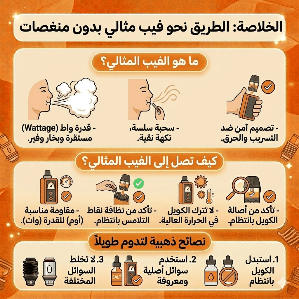 الخلاصة: الطريق نحو فيب مثالي بدون منغصات 