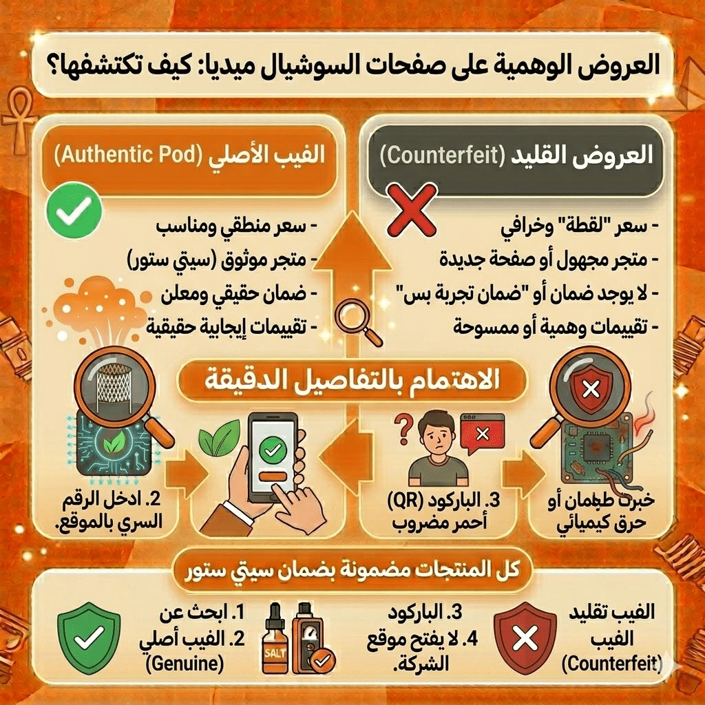 العروض الوهمية على صفحات السوشيال ميديا