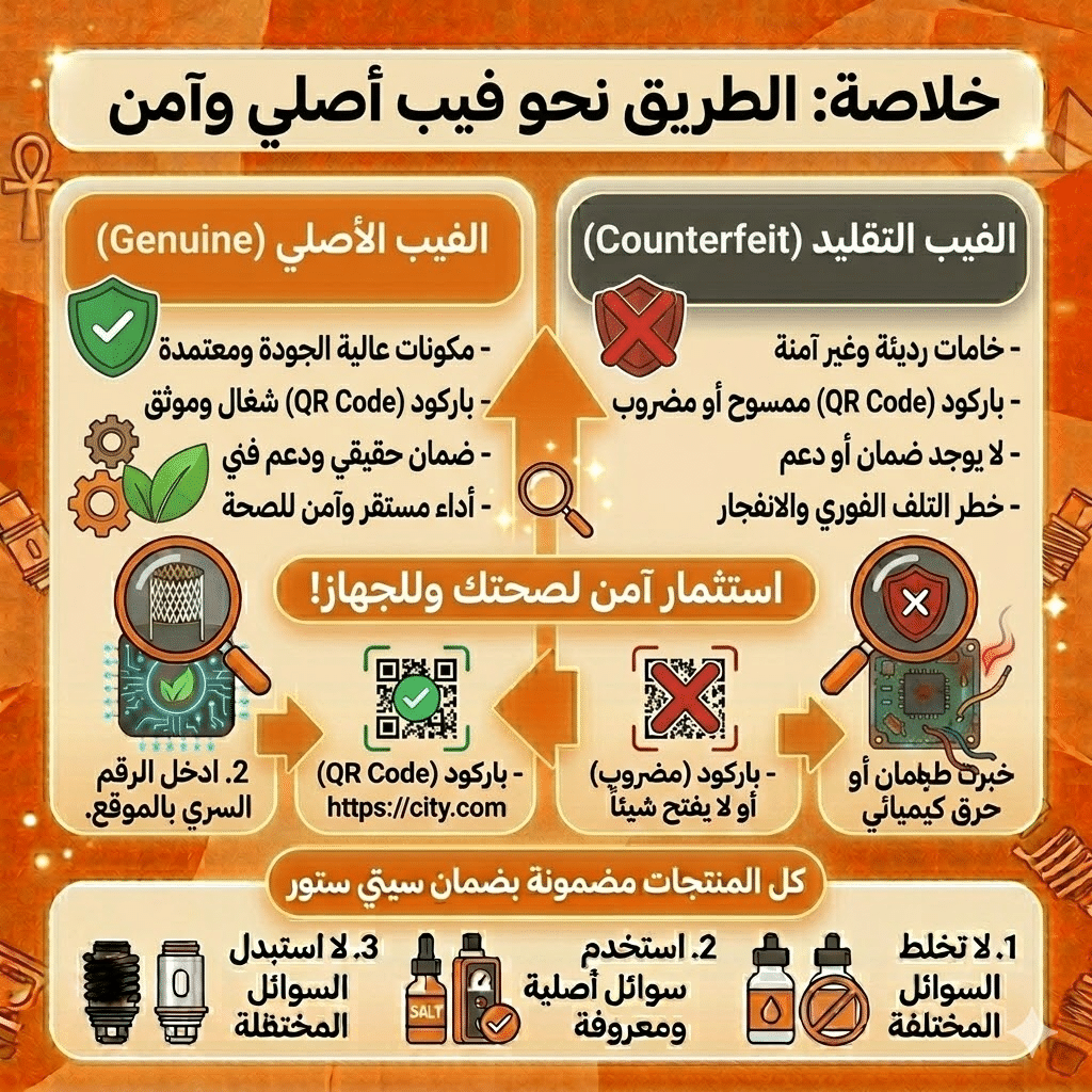الخاتمة: خلاصة الطريق نحو فيب أصلي وآمن
