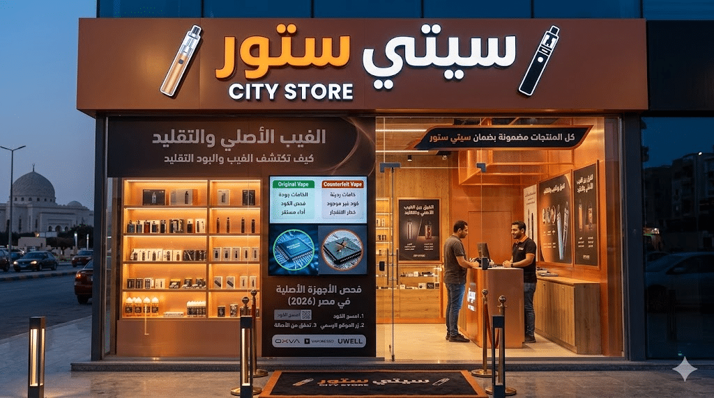 أماكن بيع الفيب الأصلي في مصر 2026 (المتاجر الموثوقة)